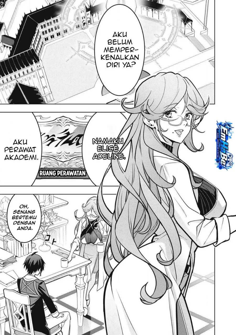 Academy Saikyou no Mob Healer: Shinigee Sekai no Mob ni Tensei Shita Ore wa, Hazure Job [Healer] to Gensaku Chishiki de Musou Suru Chapter 5.2 Gambar 3