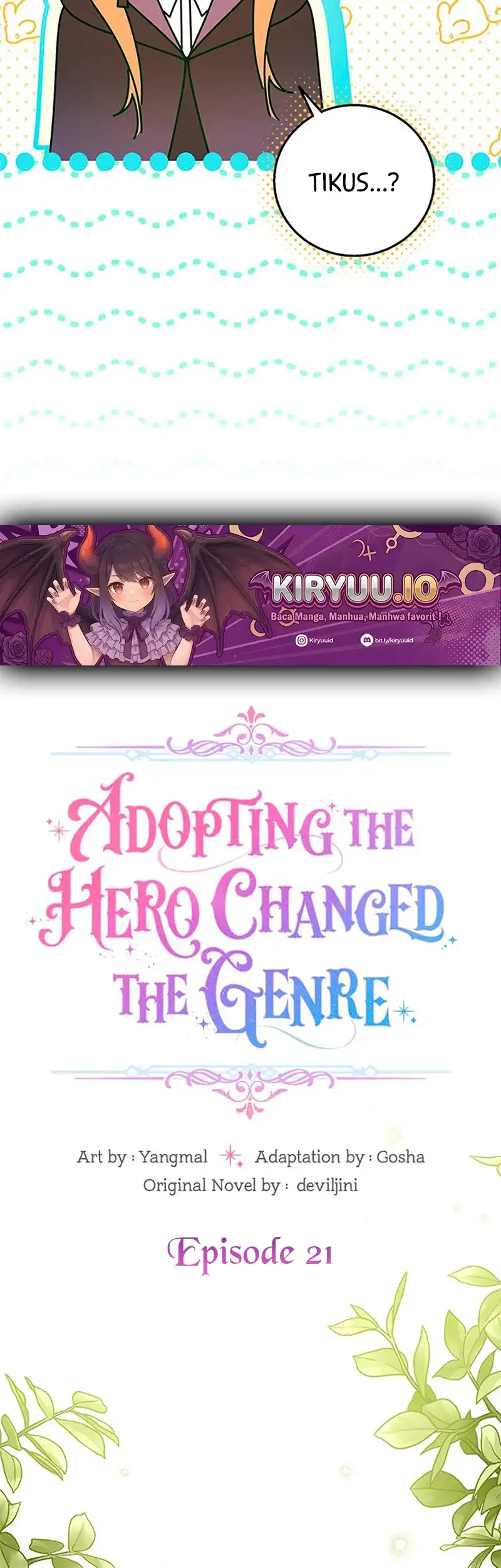Adopting the Male Protagonist Changed the Genre Chapter 21 Gambar 6
