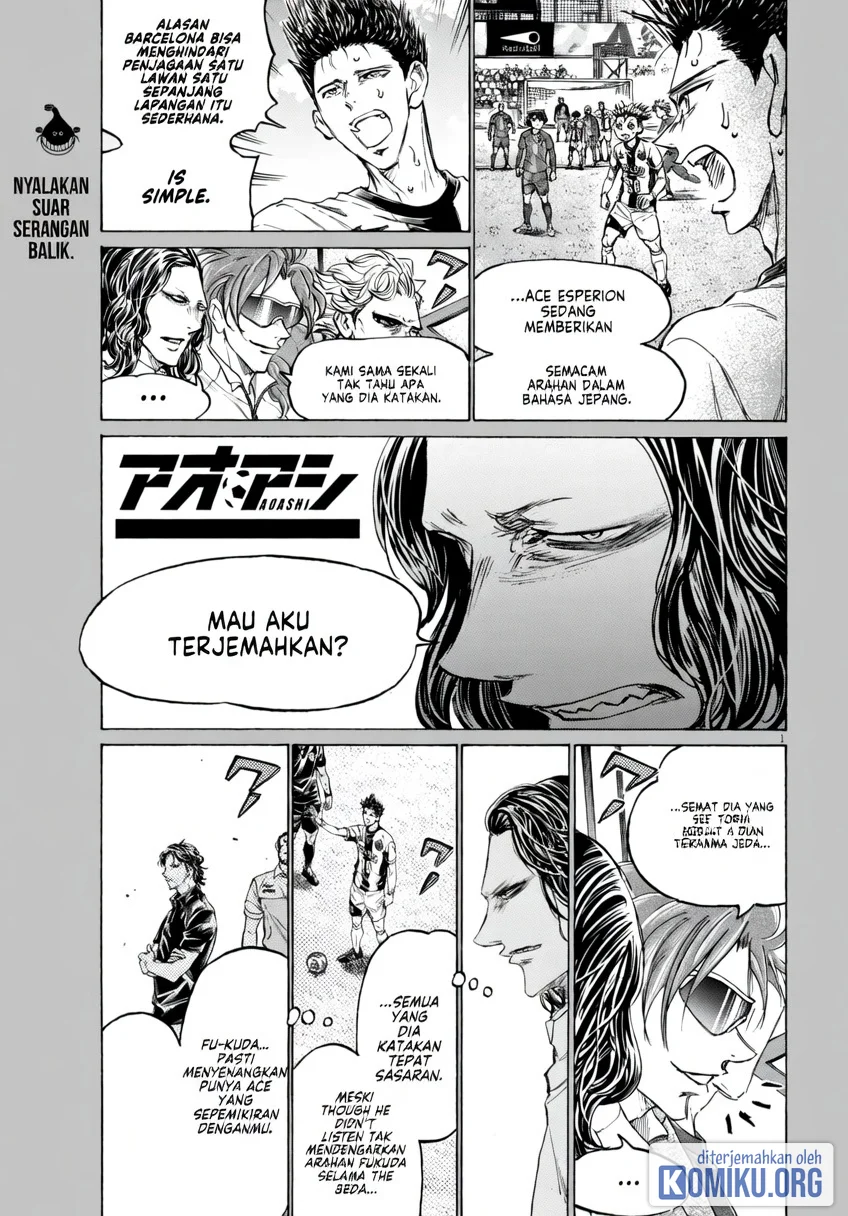 Manga Ao Ashi Chapter 381 gambar 2