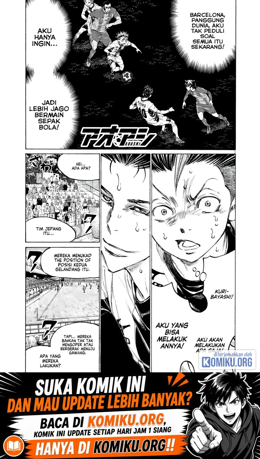 Manga Ao Ashi Chapter 382 gambar 2