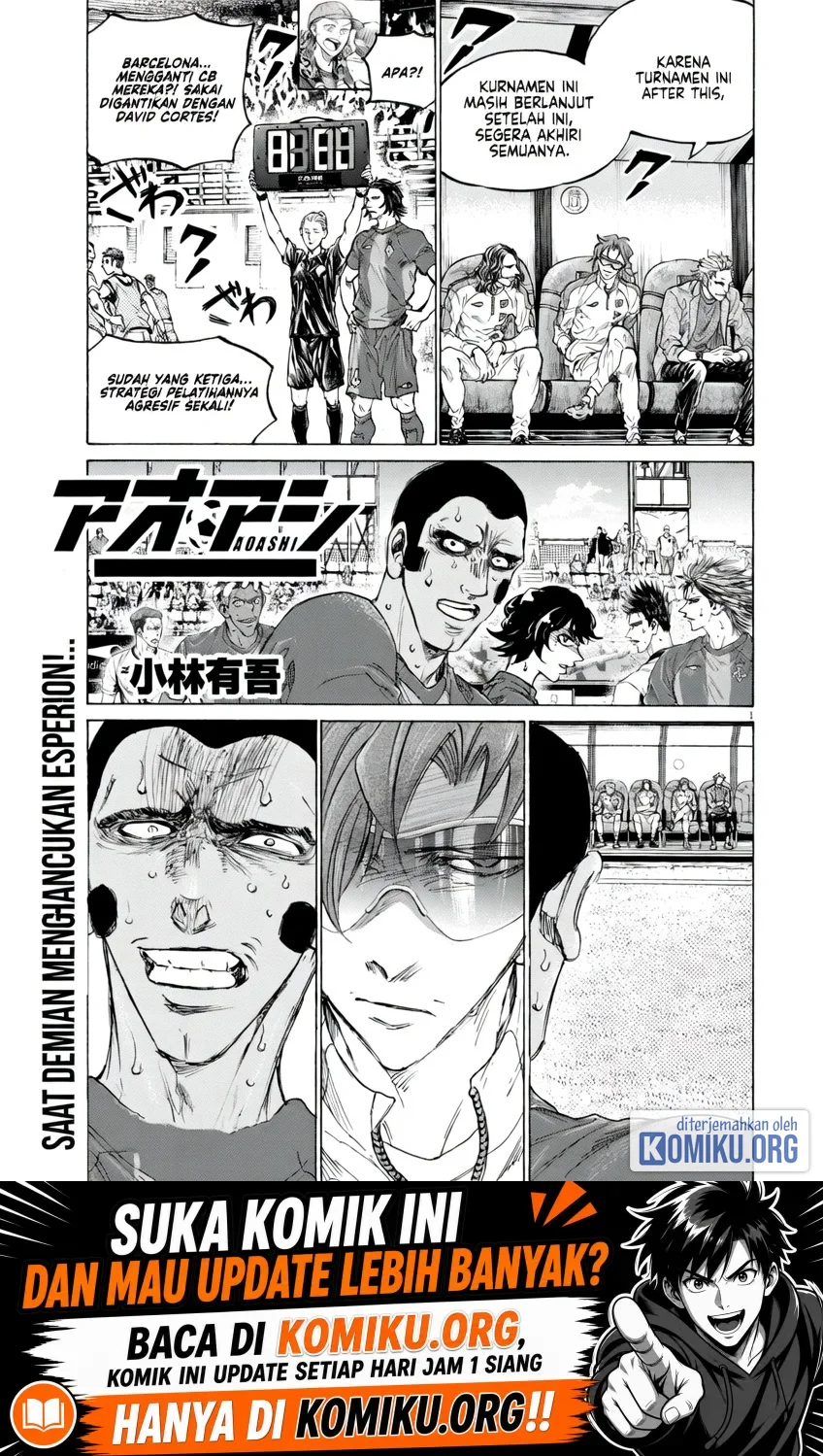 Manga Ao Ashi Chapter 385 gambar 2