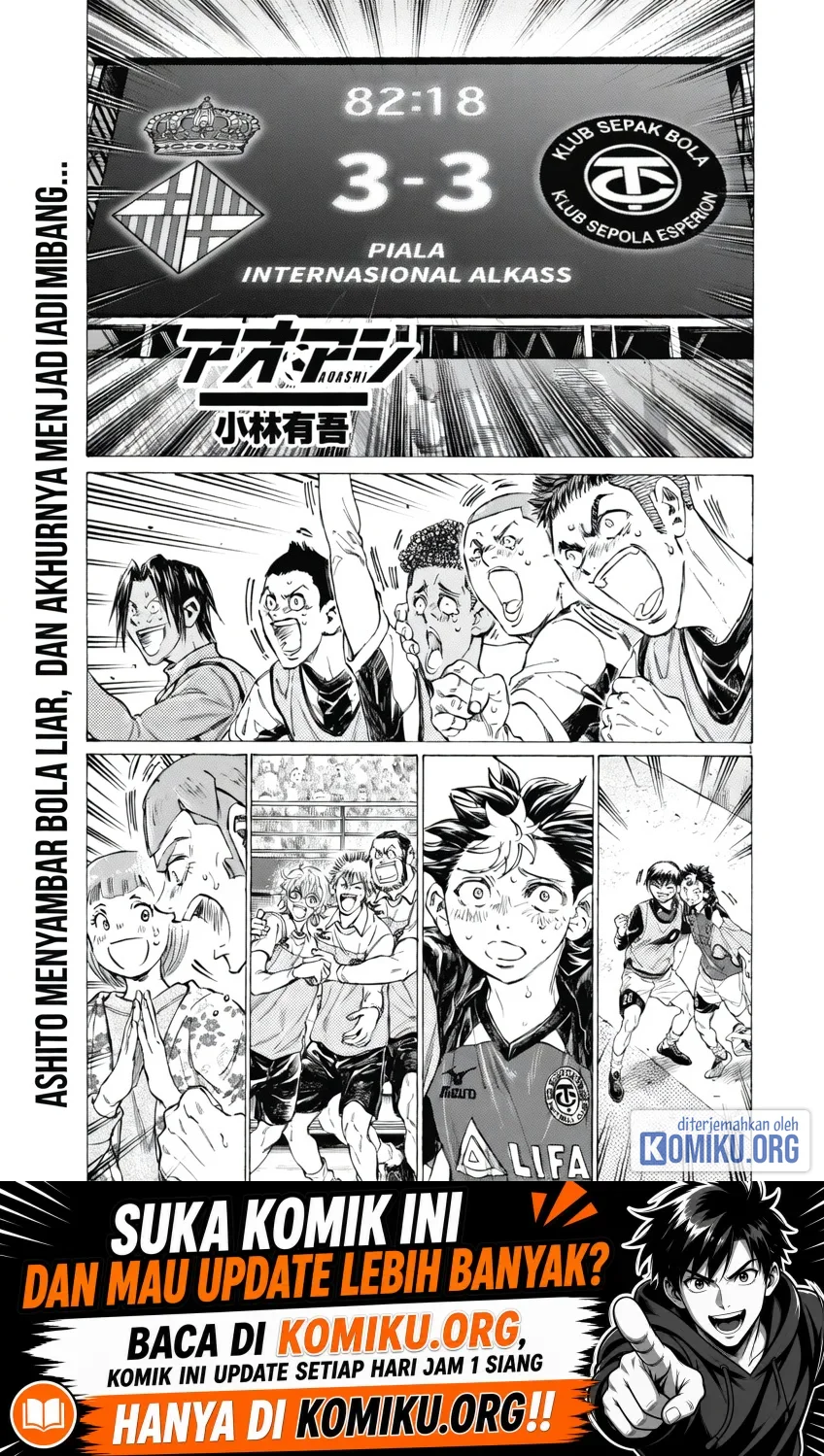 Manga Ao Ashi Chapter 398 gambar 2