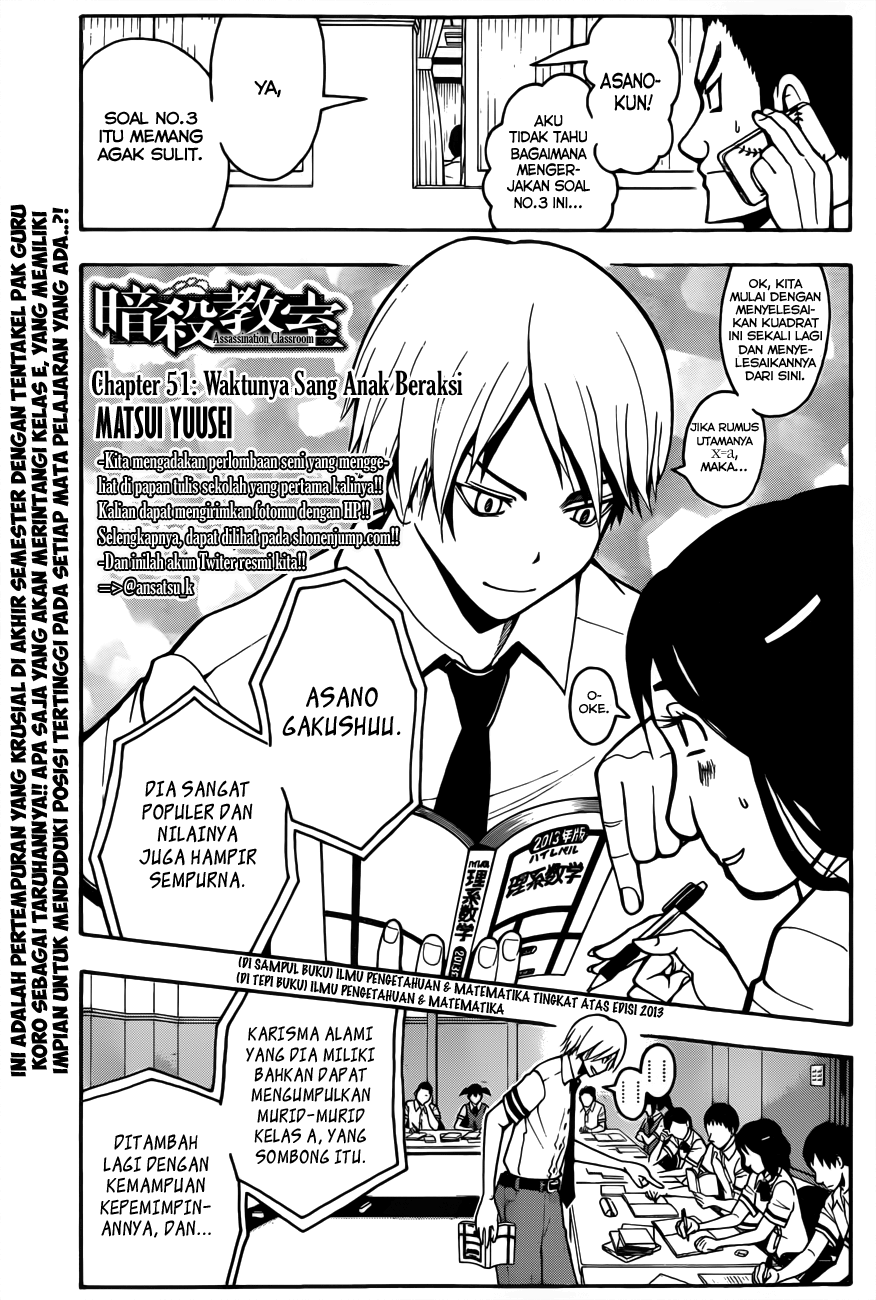 Manga Assassination Classroom Chapter 51 gambar 2