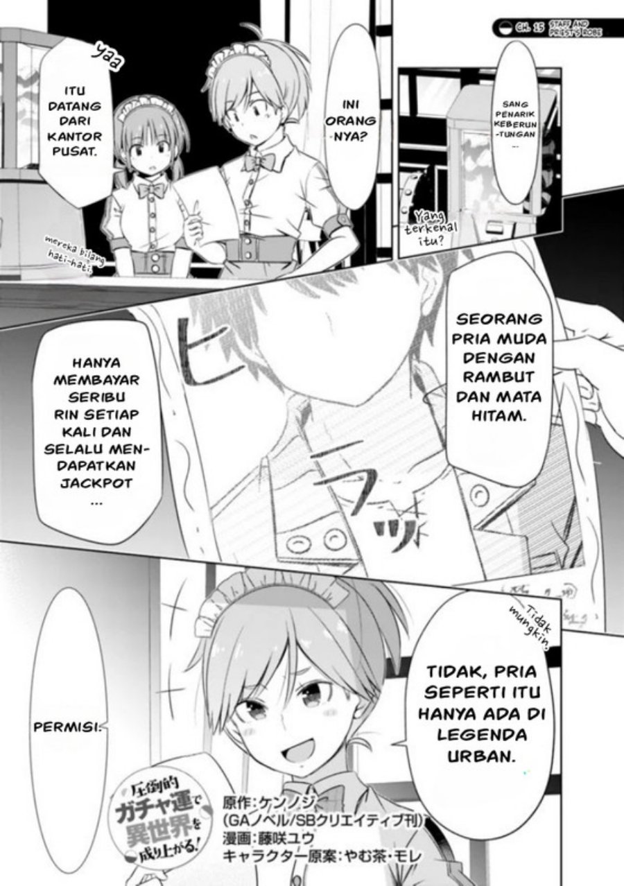 Manga Attouteki Gacha Un De Isekai O Nariagaru! Chapter 15 gambar 2