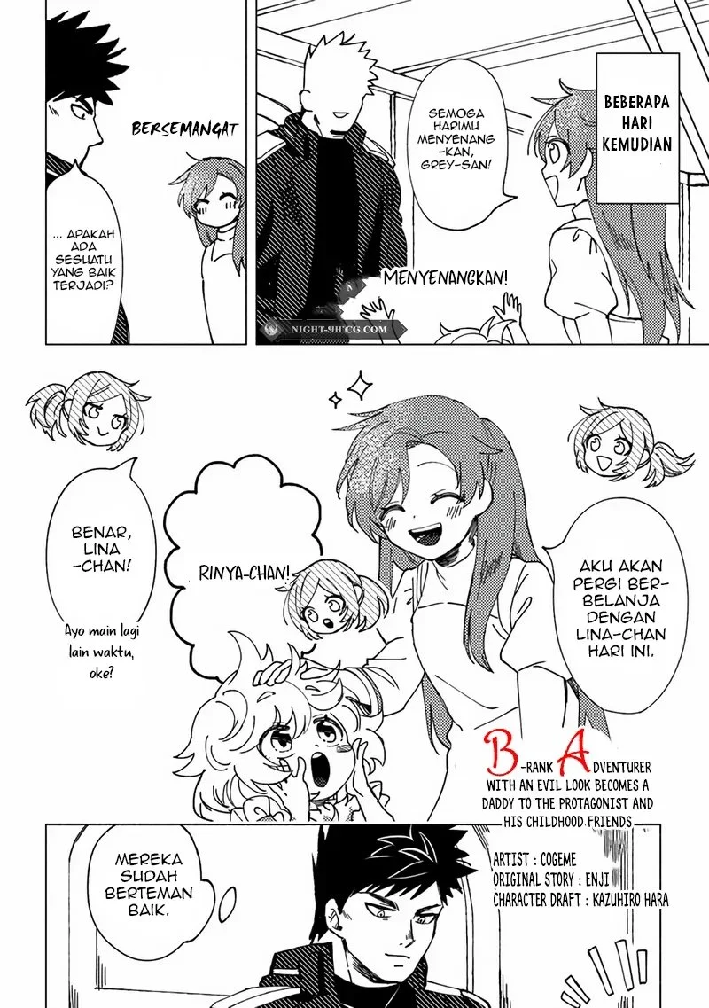 Manga B-Rank Adventurer With an Evil Look Becomes a Daddy to the Protagonist and His Childhood Friends (Akuninzura shita B-kyuu Boukensha) Chapter 6.2 gambar 2