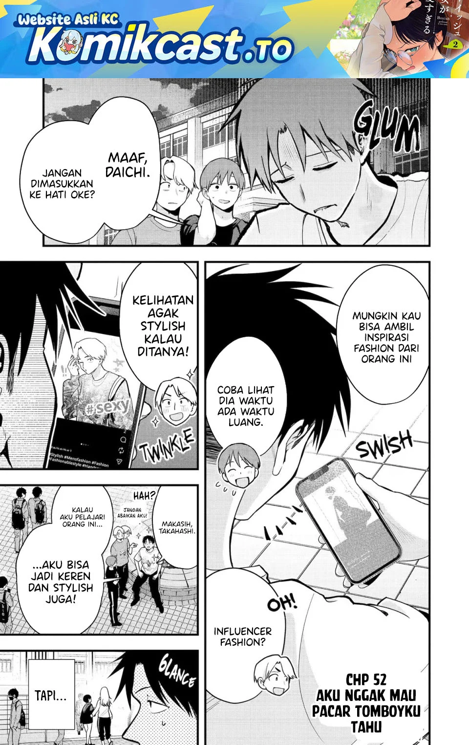 Manga Boyish Kanojo ga Kawai-sugiru Chapter 52 gambar 2