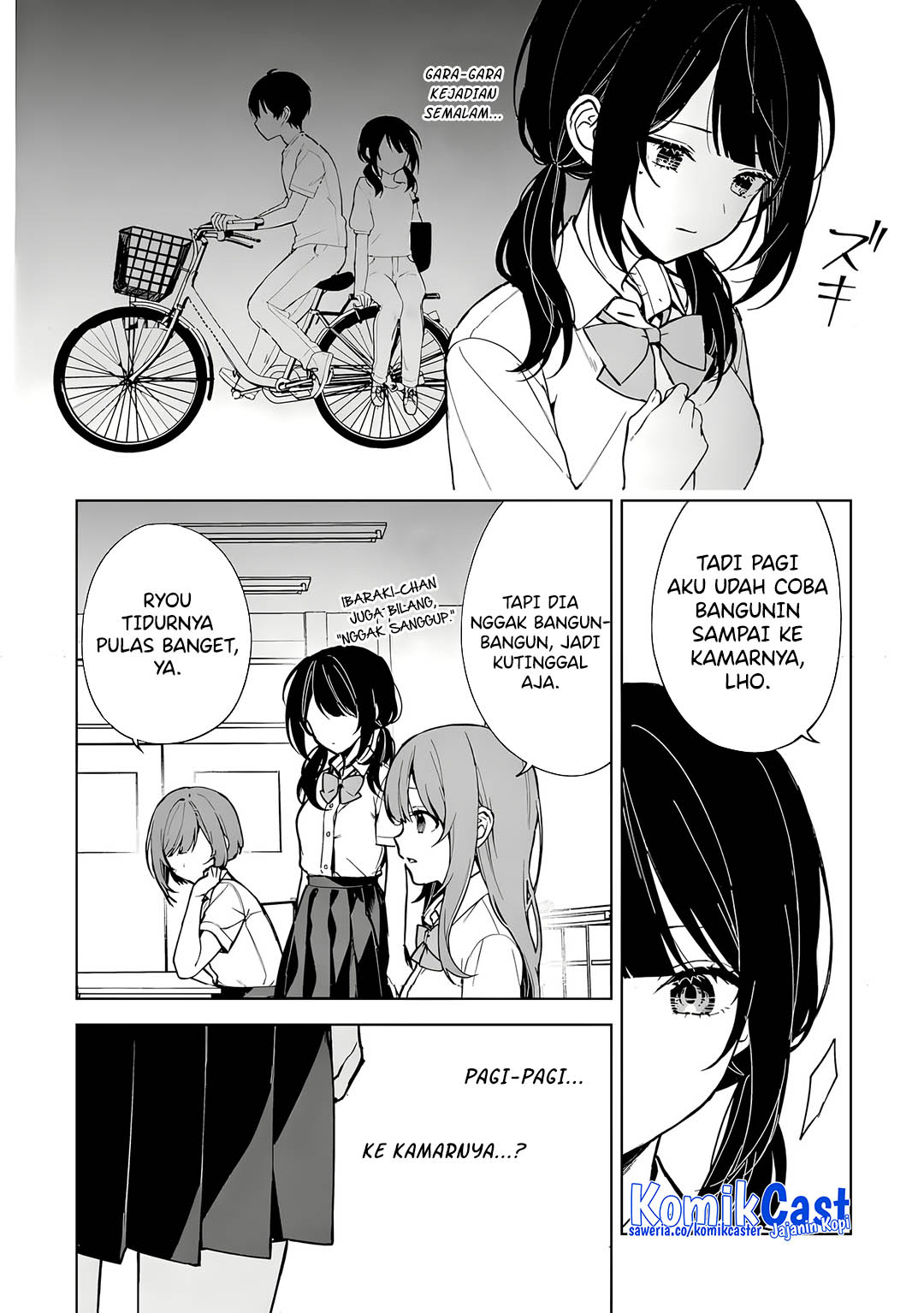 Manga Chikan Saresou ni Natteiru S-kyuu Bishoujo wo Tasuketara Tonari no Seki no Osanajimi datta Chapter 73 gambar 2