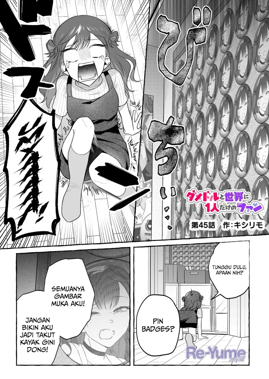 Manga Damedol to Sekai ni Hitori Dake no Fan (Serialization) Chapter 45 gambar 2