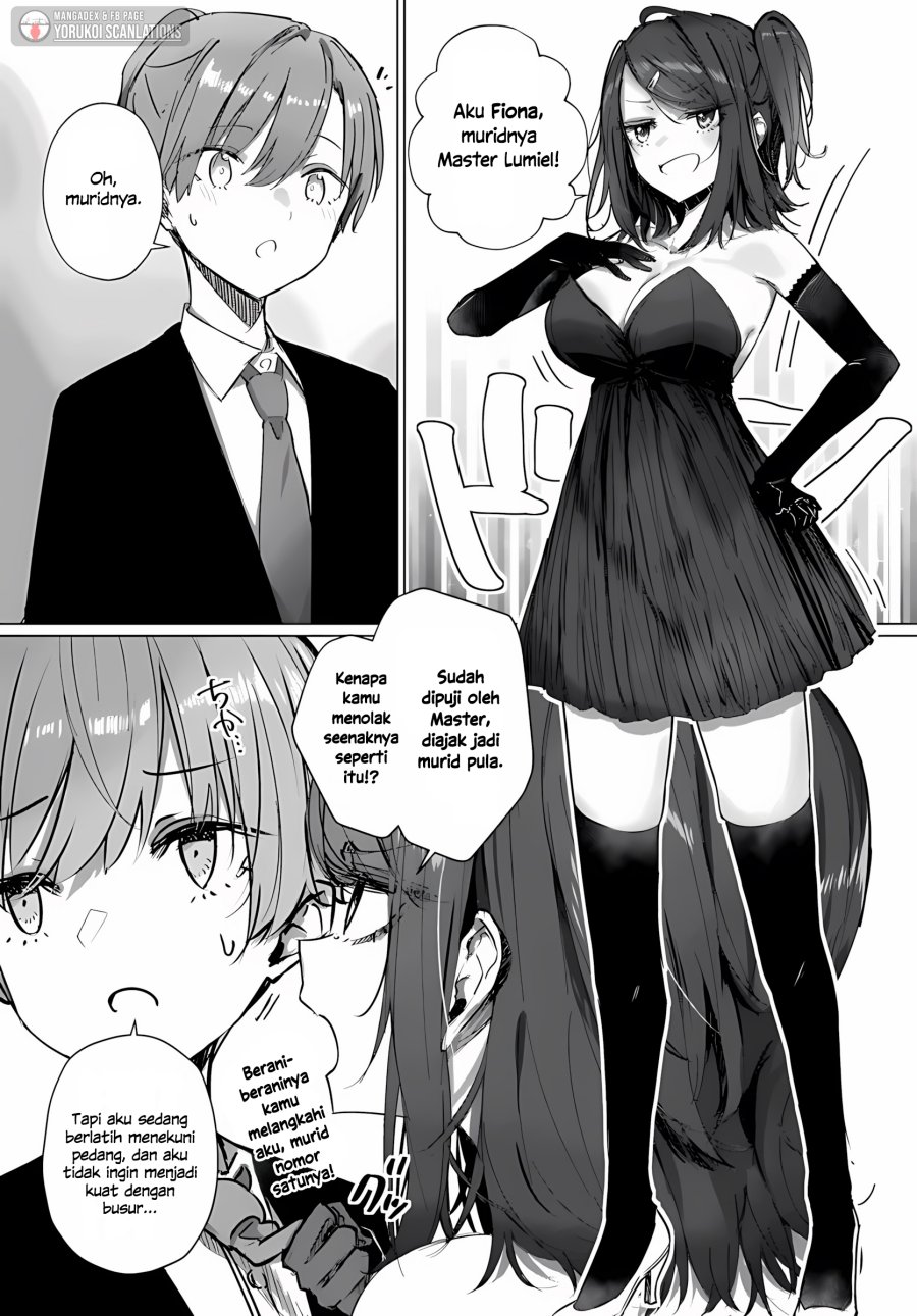 Manga Doukyo Shiteiru Kensei no Onna Shishou ga Kawaisugite Mainichi Shiawase Desu Chapter 9.1 gambar 2
