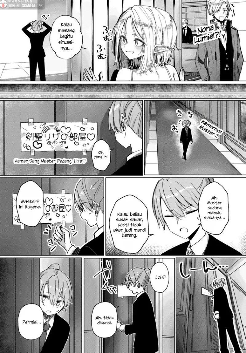 Manga Doukyo Shiteiru Kensei no Onna Shishou ga Kawaisugite Mainichi Shiawase Desu Chapter 9.2 gambar 2