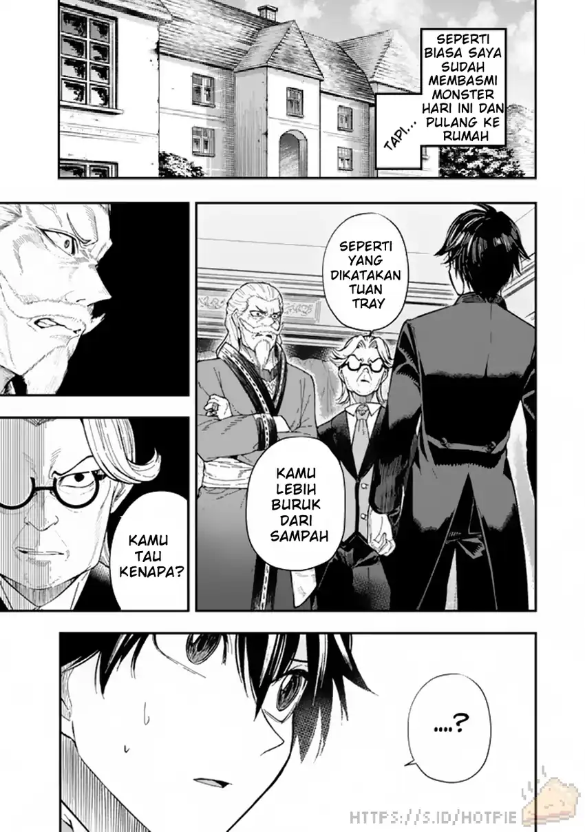 Gomi Ika da to Tsuihou Sareta Shiyounin, Jitsu wa Zense Kenja desu ~Shijou Saikyou no Kenja, Sekai Saikouhou no Gakuen ni Kayou~ Chapter 1 Gambar 4