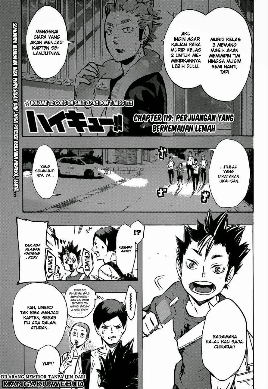 Manga Haikyuu!! Chapter 119 gambar 2