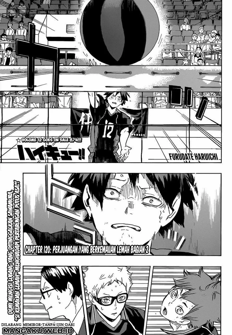 Manga Haikyuu!! Chapter 120 gambar 2
