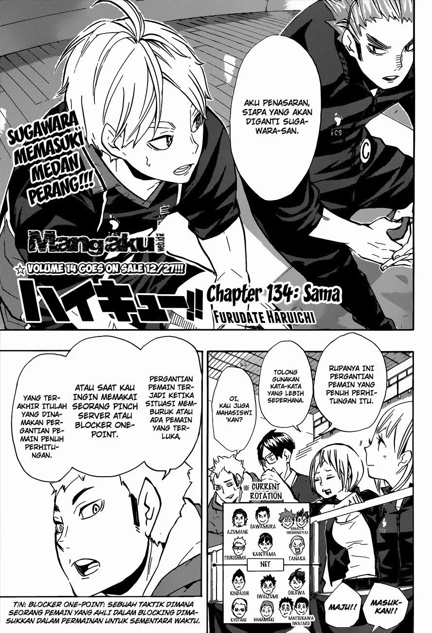 Manga Haikyuu!! Chapter 134 gambar 2