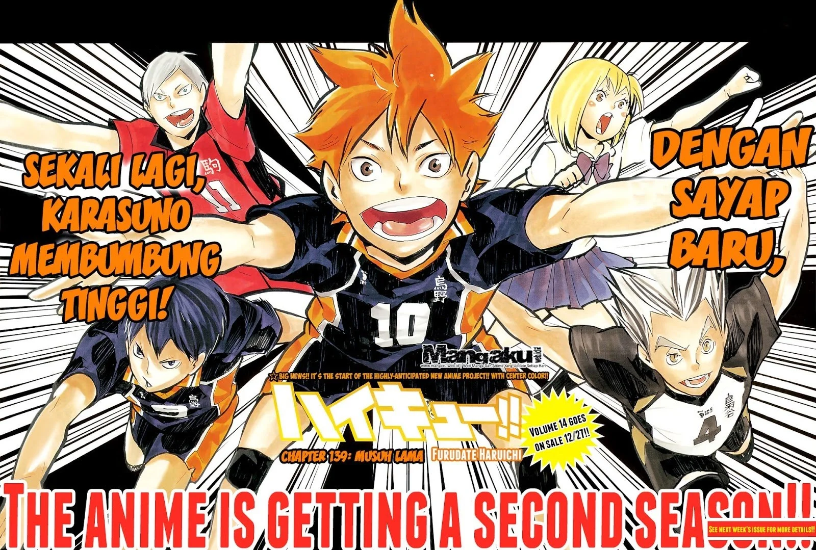Manga Haikyuu!! Chapter 139 gambar 2