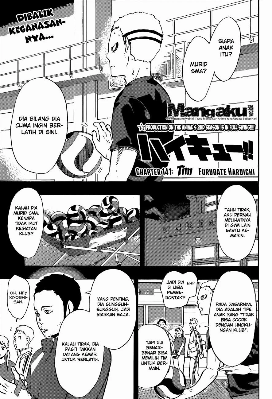 Manga Haikyuu!! Chapter 141 gambar 2