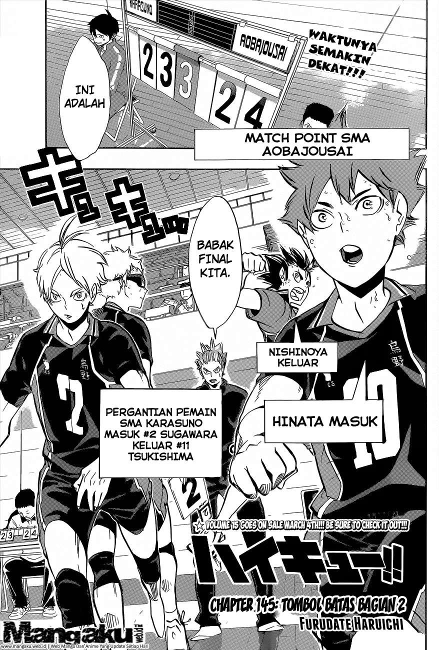 Manga Haikyuu!! Chapter 145 gambar 2