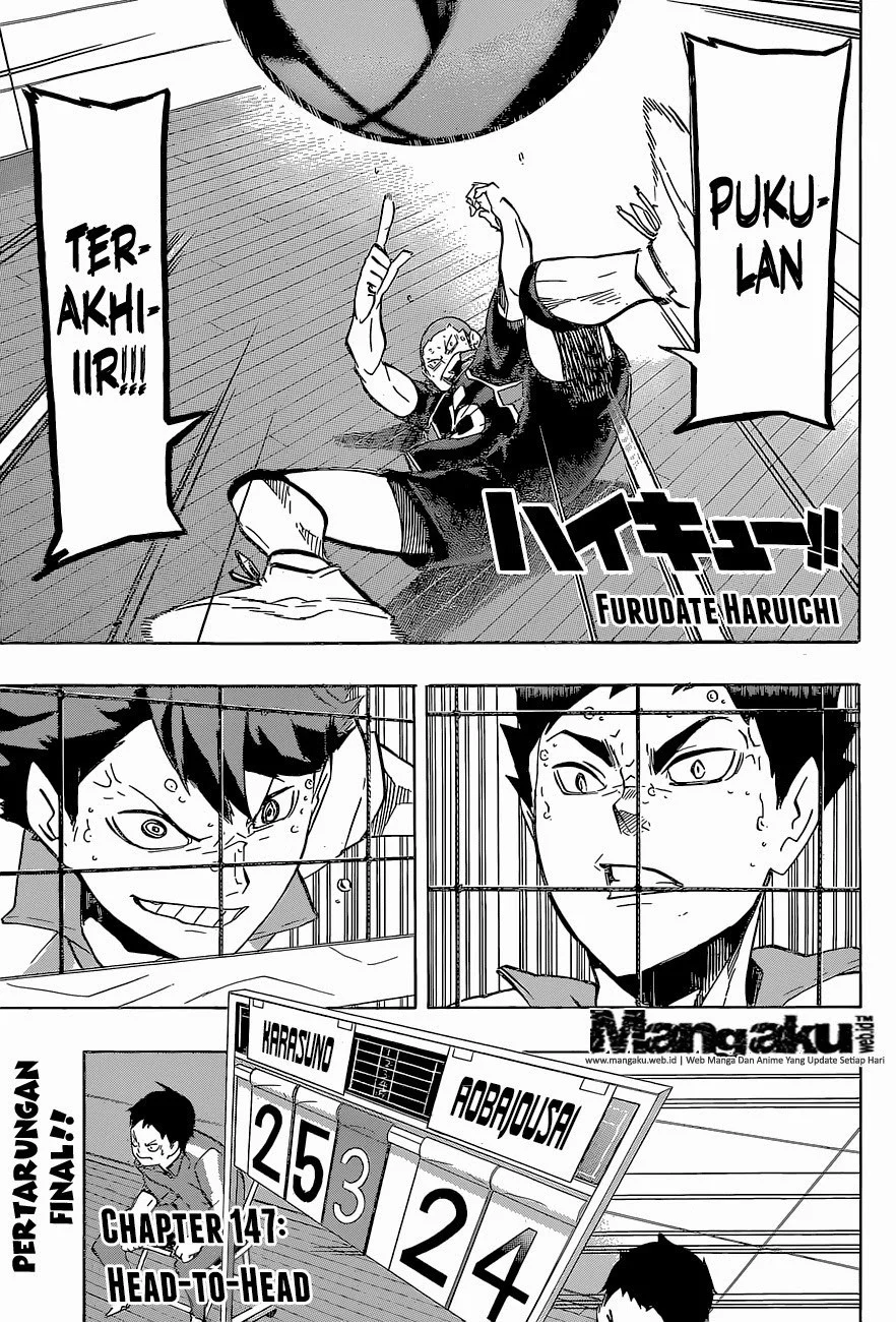 Manga Haikyuu!! Chapter 147 gambar 2