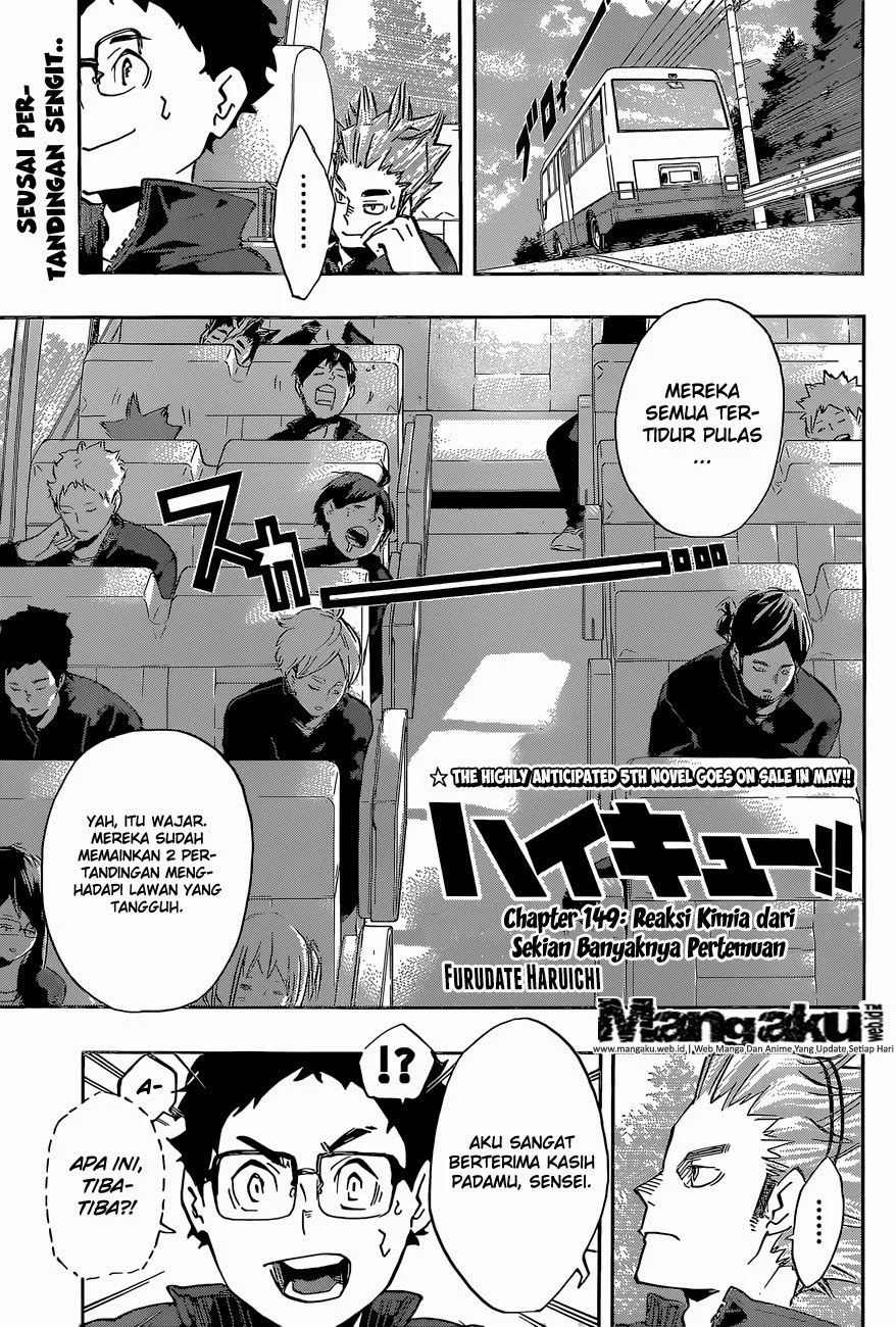 Manga Haikyuu!! Chapter 149 gambar 2