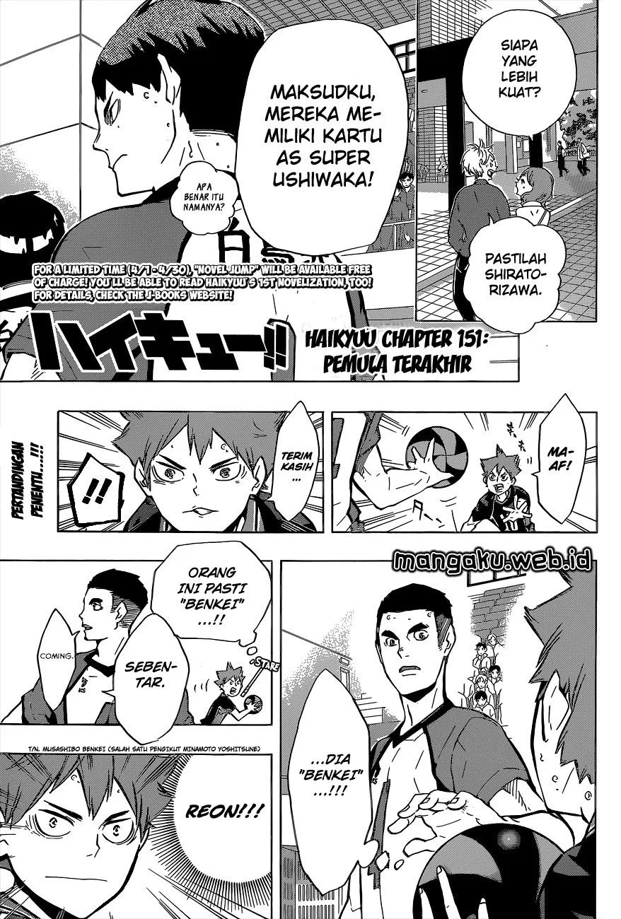 Manga Haikyuu!! Chapter 151 gambar 2