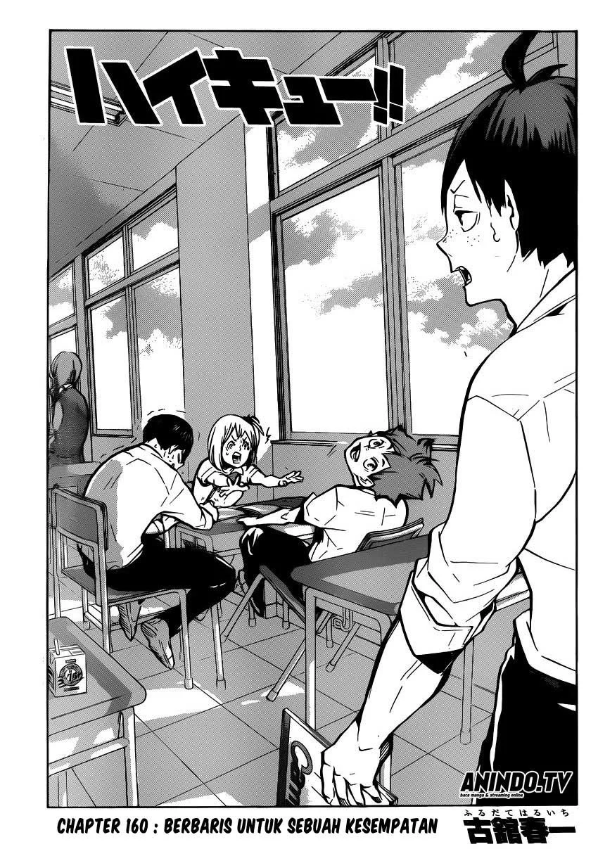 Manga Haikyuu!! Chapter 160 gambar 2
