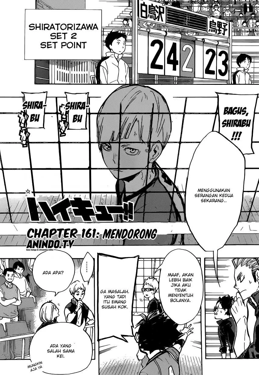 Manga Haikyuu!! Chapter 161 gambar 2
