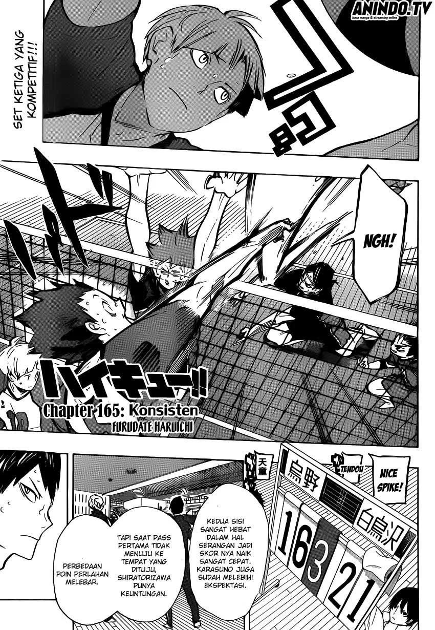 Manga Haikyuu!! Chapter 165 gambar 2