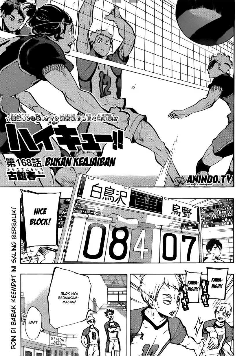 Manga Haikyuu!! Chapter 168 gambar 2