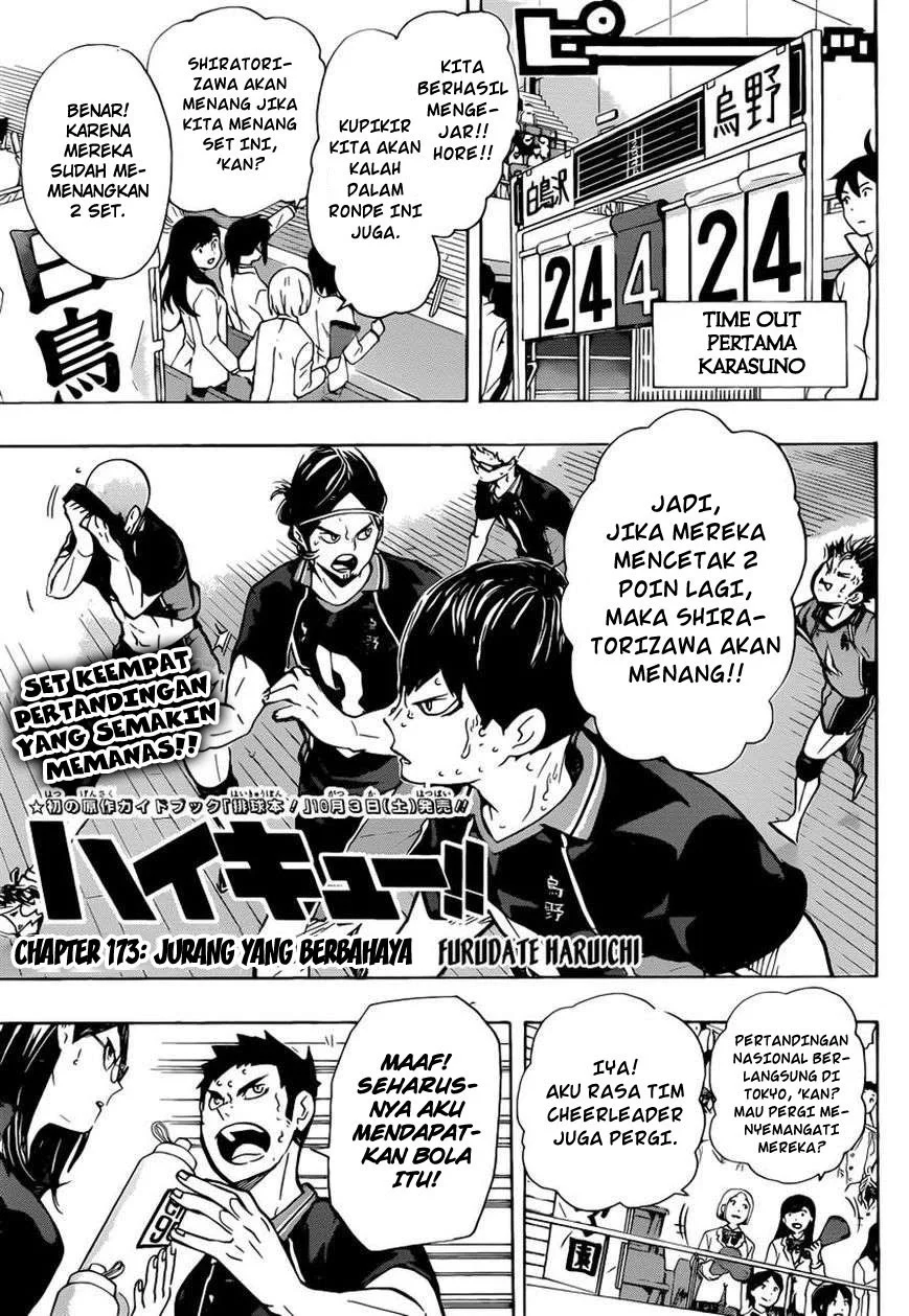 Manga Haikyuu!! Chapter 173 gambar 2