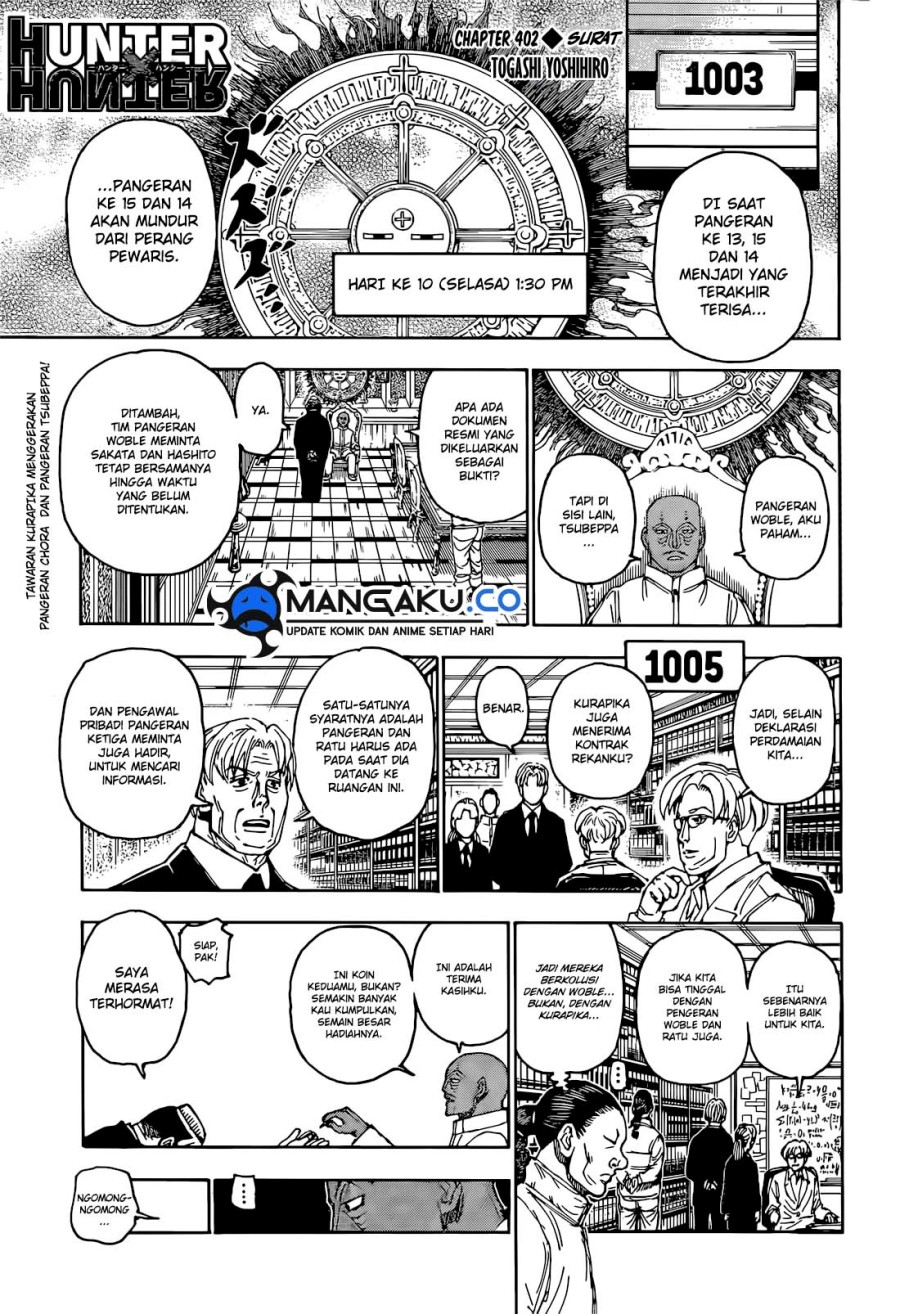 Manga Hunter x Hunter Chapter 402 gambar 2