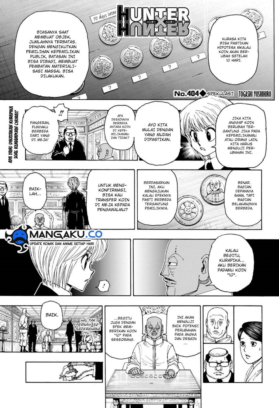 Manga Hunter x Hunter Chapter 404 gambar 2