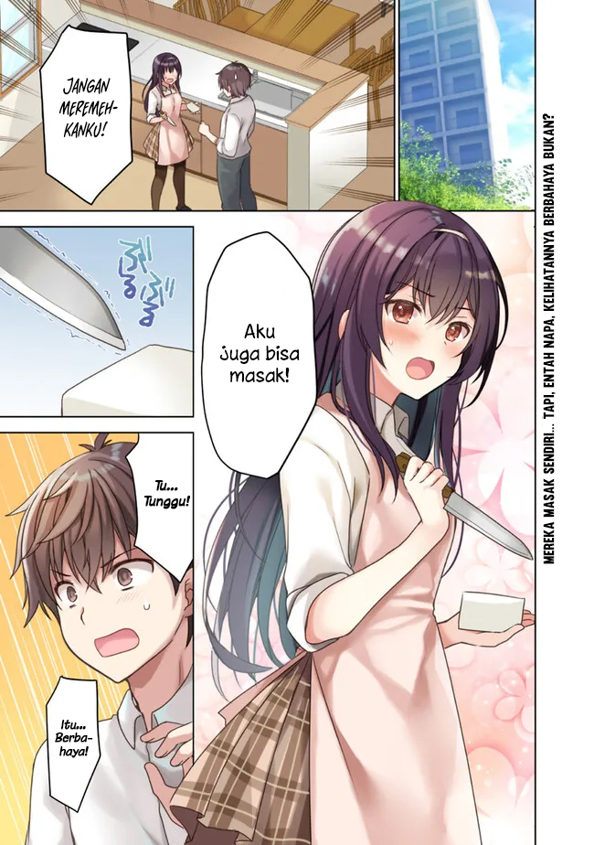 Manga Iinazuke ga Dekita to Omottara, Sono Iinazuke ga Gakkou de Yuumei na “Akuyaku Reijou” Dattan dakedo, Dou Sureba Ii? Chapter 1.1 gambar 2
