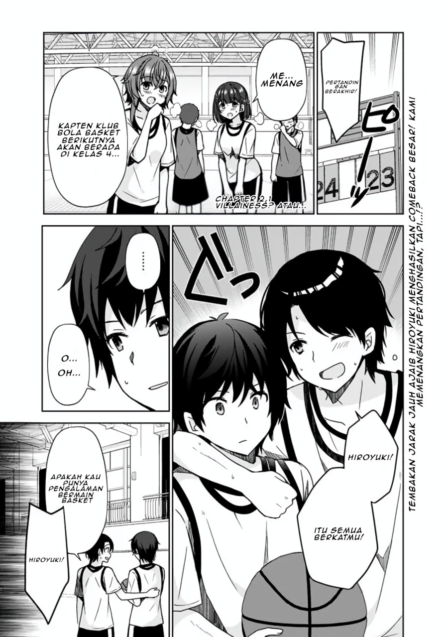 Manga Iinazuke ga Dekita to Omottara, Sono Iinazuke ga Gakkou de Yuumei na “Akuyaku Reijou” Dattan dakedo, Dou Sureba Ii? Chapter 2.1 gambar 2