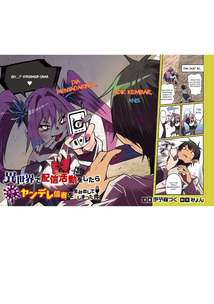 Isekai de Haishin Katsudou wo Shitara Tairyou no Yandere Shinja wo Umidashite Shimatta Ken Chapter 58 Gambar 3