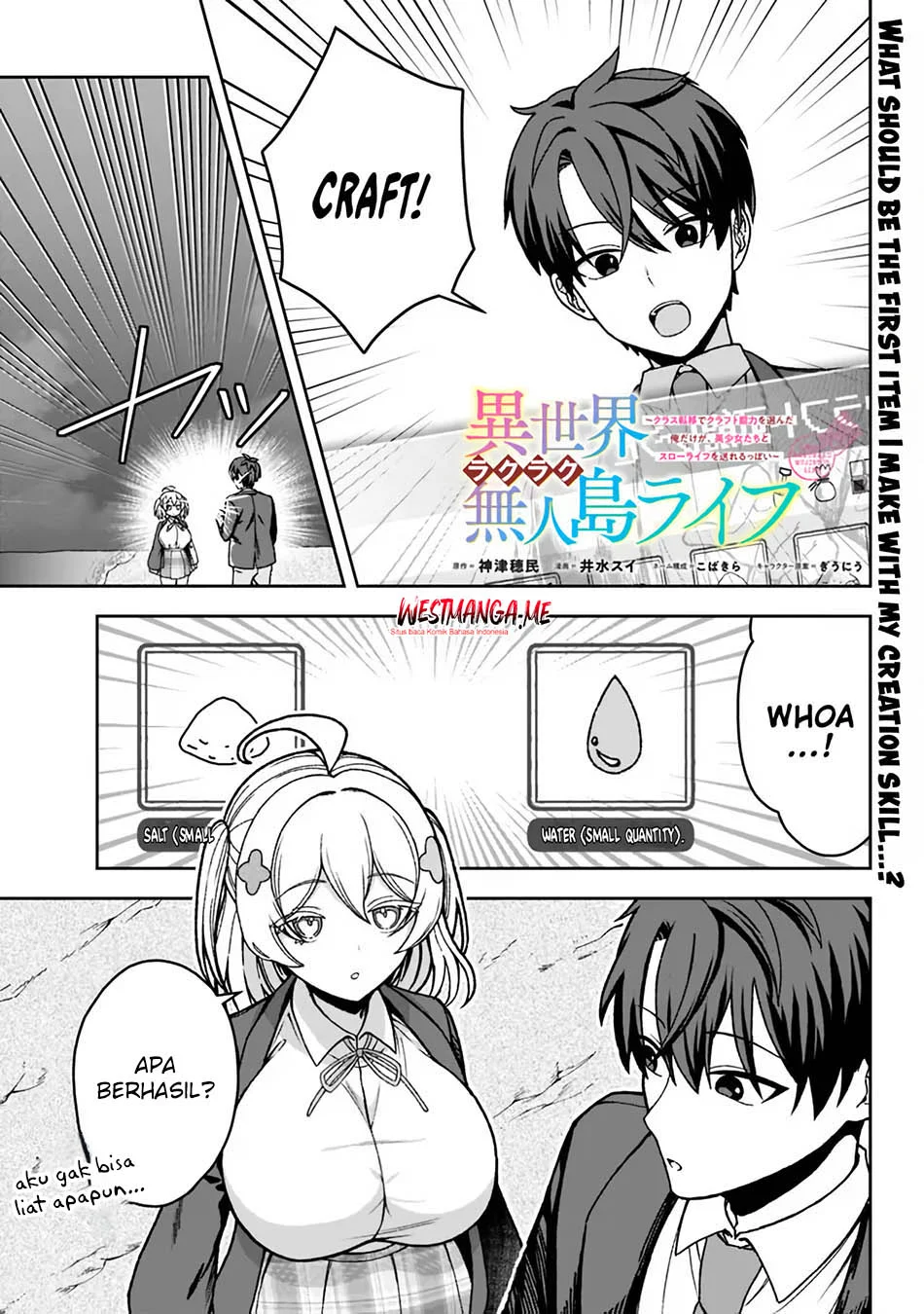 Isekai Rakuraku Mujintou Life: Class Ten'i de Craft Ability o Eranda Ore Dake ga, Bishoujo Tachi to Slow Life o Okureru-ppoi Chapter 2 Gambar 3