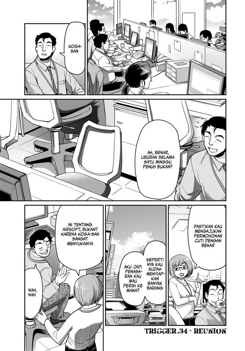 Manga Isekai Shoukan Oji-san no Juumusou Life – Sabage Suki Salaryman wa Kaisha Owari ni Isekai e Chokki suru Chapter 34 gambar 2