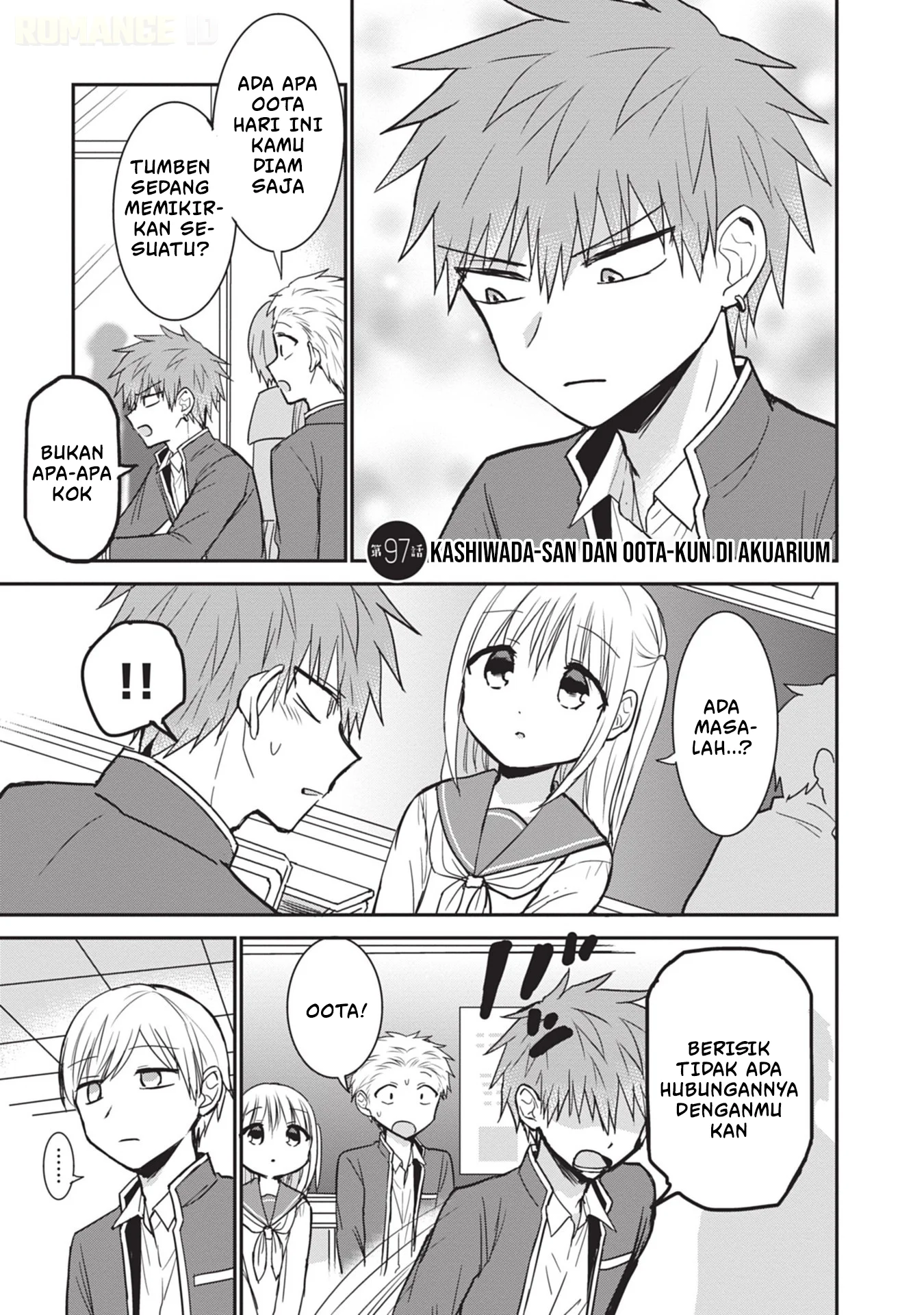 Manga Kao ni denai Kashiwada-san to Kao ni deru Ota-kun Chapter 97 gambar 2