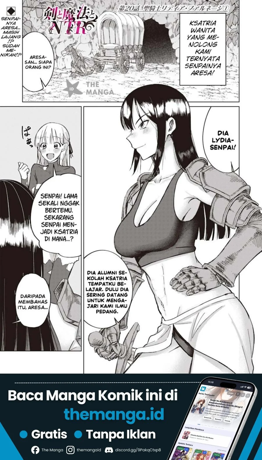 Manga Ken to Mahou to NTR Chapter 20 gambar 2