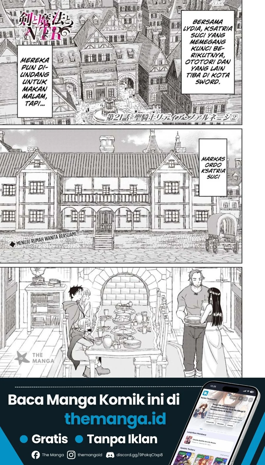 Manga Ken to Mahou to NTR Chapter 21 gambar 2