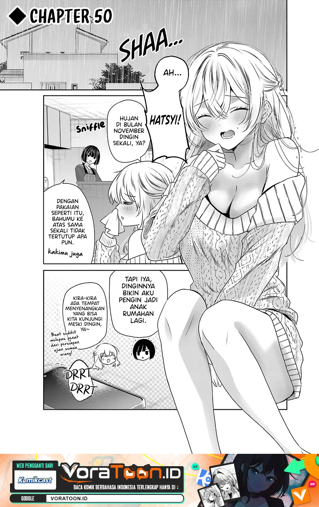 Manga Kimi ni Koisuru Sanshimai Chapter 50 gambar 2