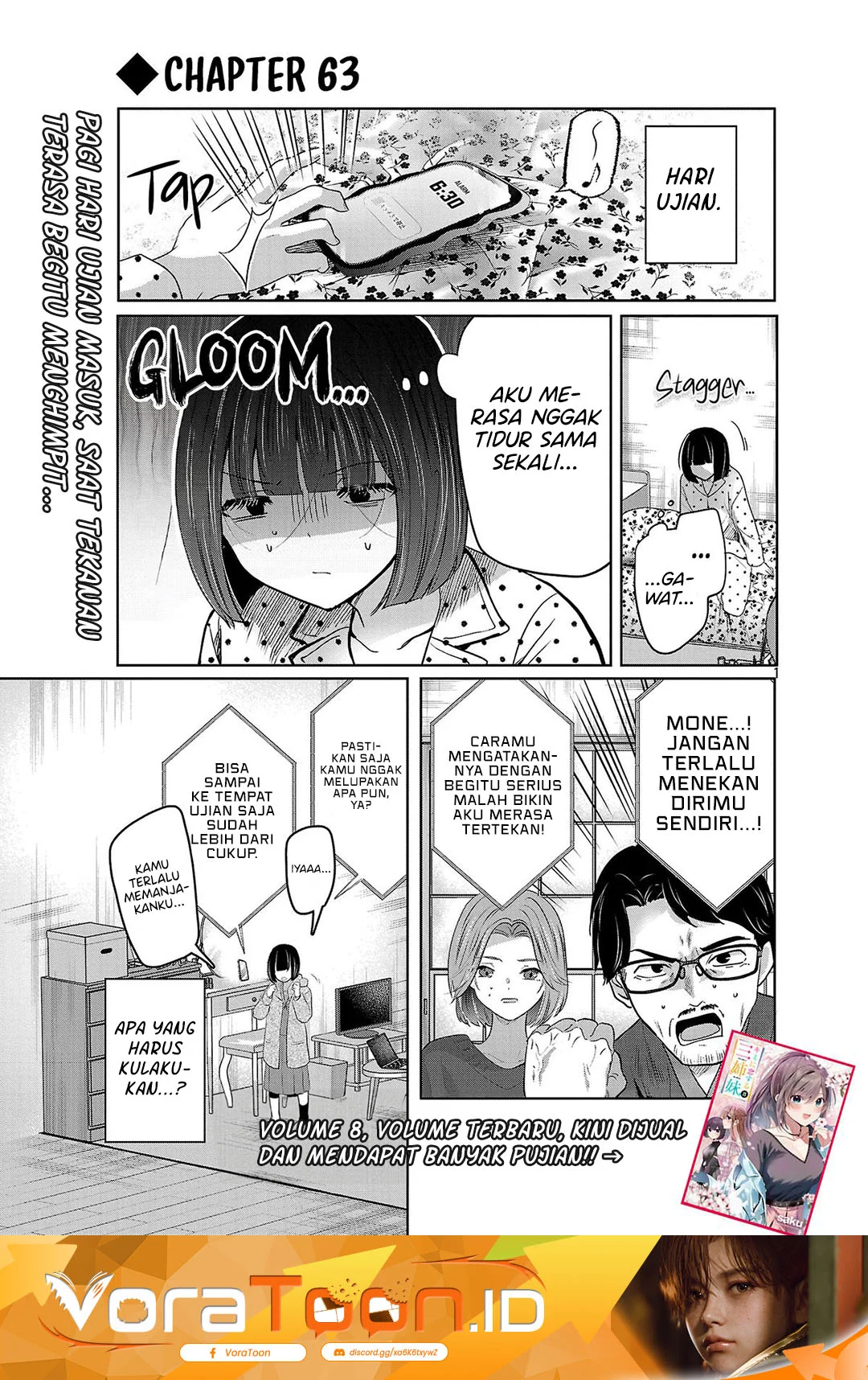 Manga Kimi ni Koisuru Sanshimai Chapter 63 gambar 2