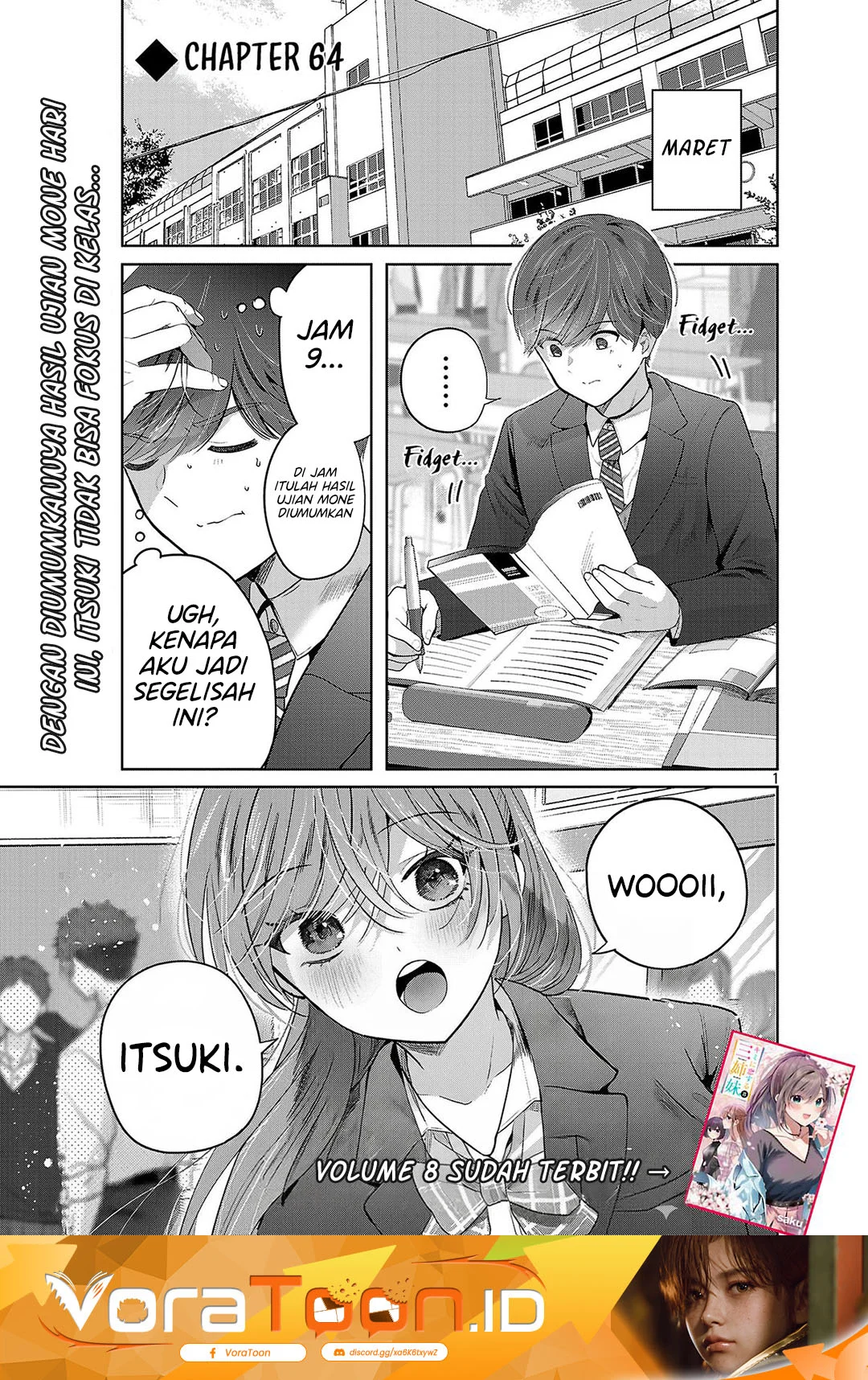 Manga Kimi ni Koisuru Sanshimai Chapter 64 gambar 2