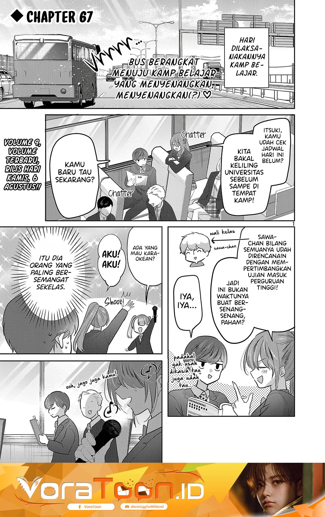 Manga Kimi ni Koisuru Sanshimai Chapter 67 gambar 2