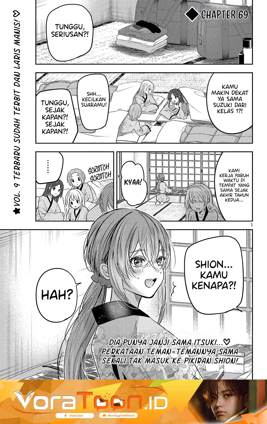 Manga Kimi ni Koisuru Sanshimai Chapter 69 gambar 2