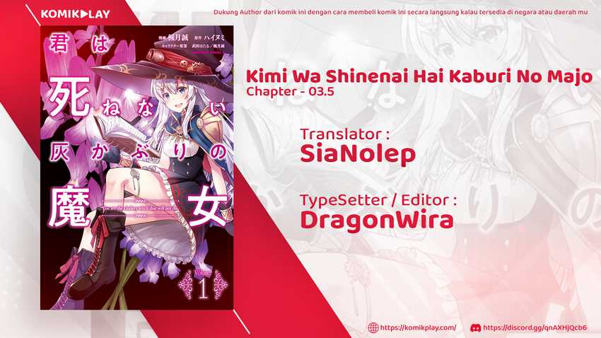 Manga Kimi wa Shinenai Hai Kaburi no Majo Chapter 3.5 gambar 2
