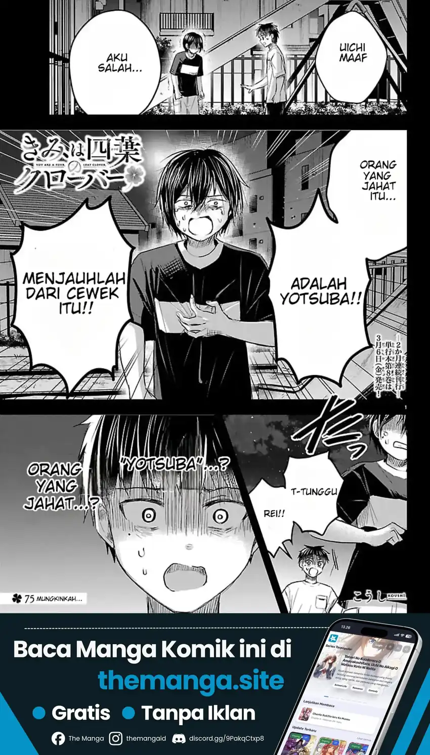 Manga Kimi wa Yotsuba no Clover Chapter 75 gambar 2
