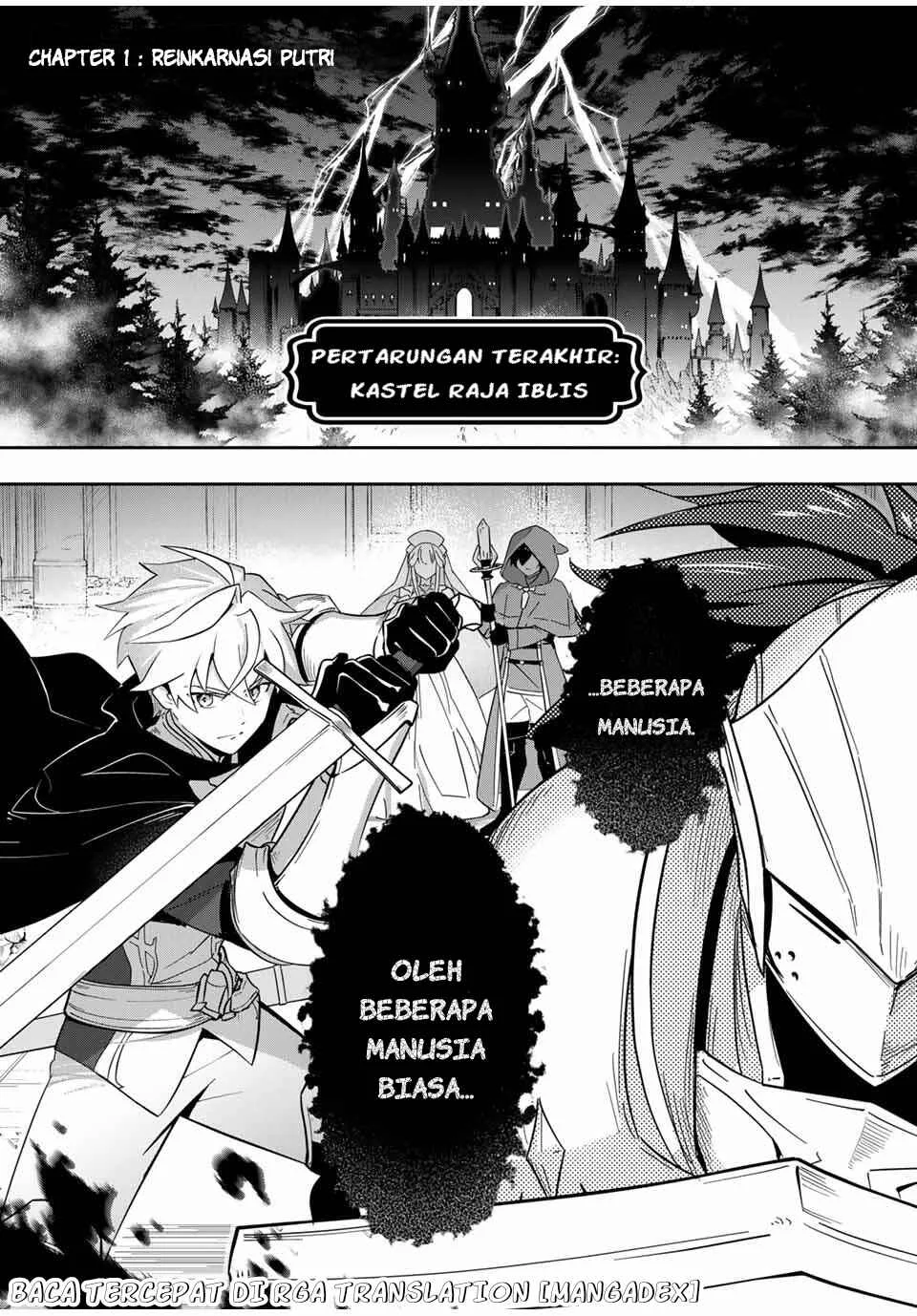 Koujo Tensei: Densetsu no Dai Madoushi (♂), Hime Kishi to Narite Densetsu no Reijou Kishidan o Tsukuri Musou Suru Chapter 1 Gambar 4