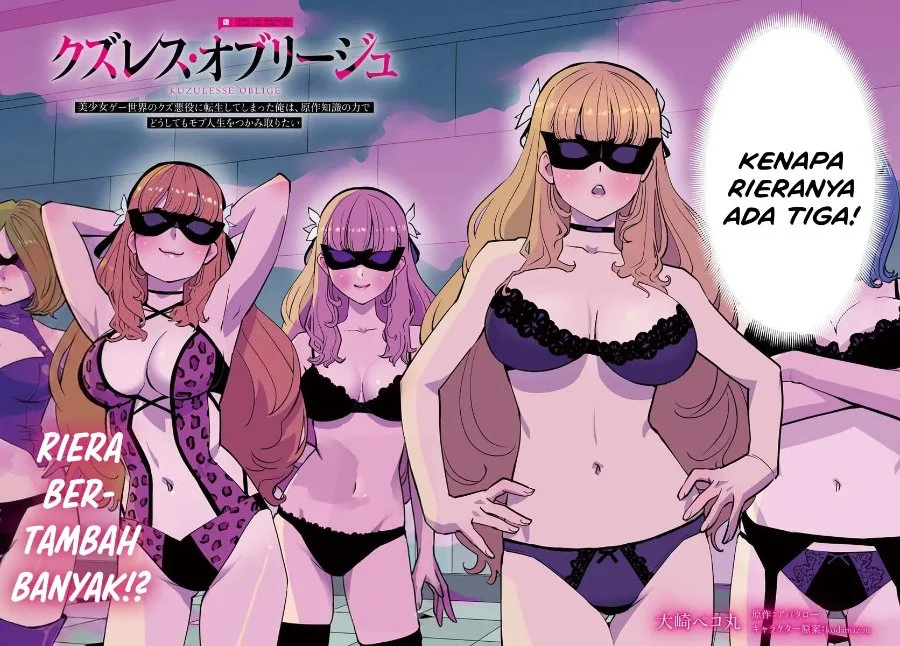 Manga Kuzulesse Oblige - 18-kin Game Sekai no Kuzu Akuyaku ni Tensei Shiteshimatta Ore wa, Gensaku Chishiki no Chikara de Doushite mo Mob Jinsei wo Tsukami Toritai Chapter 10 gambar 2