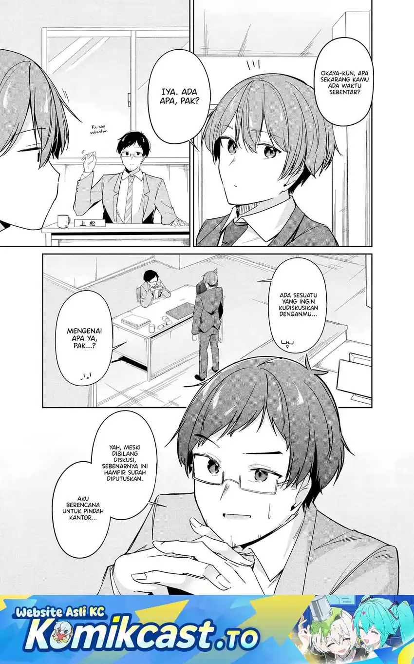 Manga Madogiwa henshuu to baka ni sareta ore ga, futago JK to doukyo suru koto ni natta Chapter 14.1 gambar 2