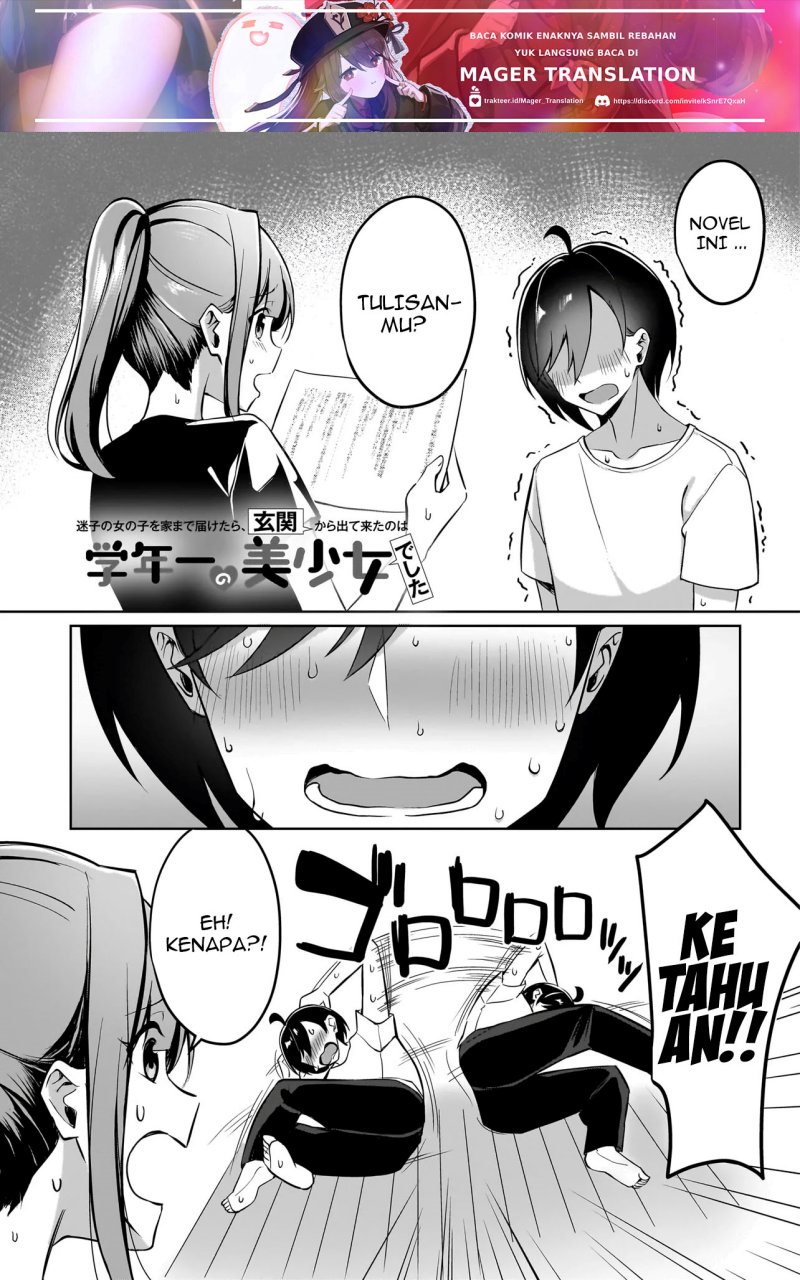 Manga Maigo no Onnanoko o Ie Made Todoketara, Genkan kara Detekita no wa Gakunen Ichi no Bishoujo deshita Chapter 4 gambar 2